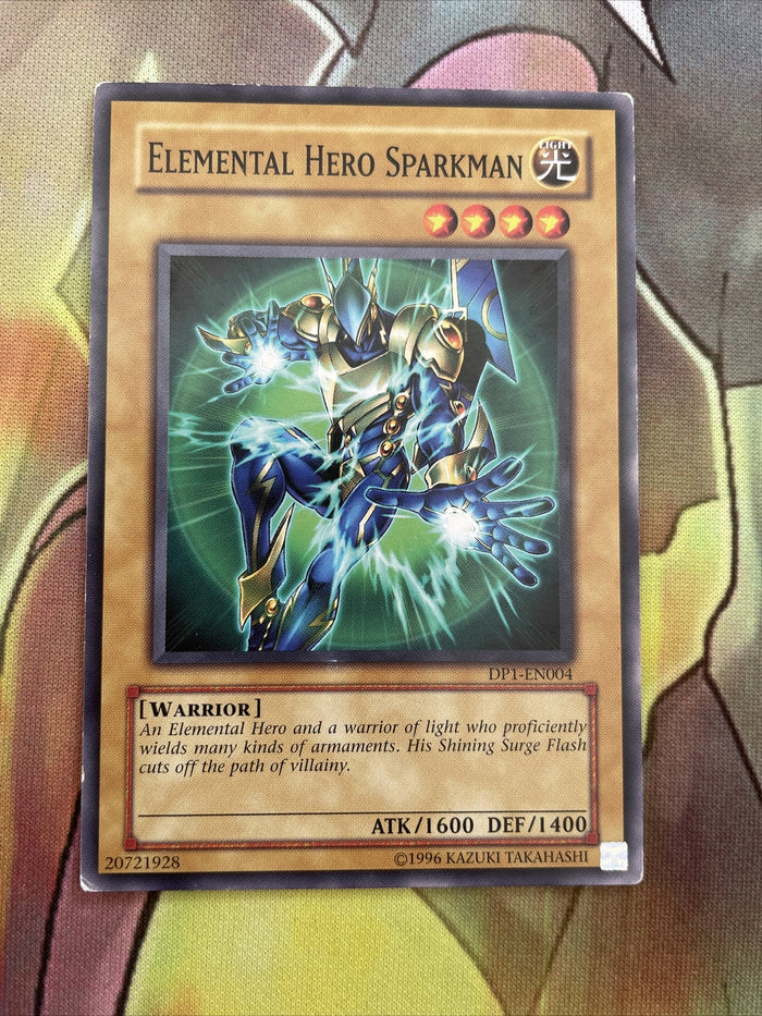 DP1-EN004 Yugioh Elemental Hero Sparkman Card