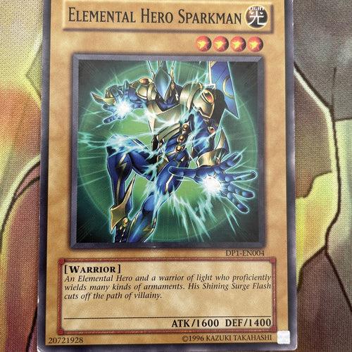 DP1-EN004 Yugioh Elemental Hero Sparkman Card