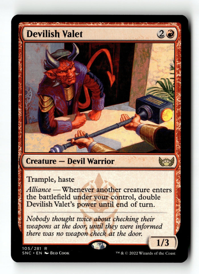 MTG Devilish Valet Streets of New Capenna LP Magic The Gathering