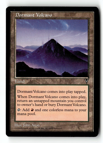 MTG Dormant Volcano Visions LP Magic The Gathering