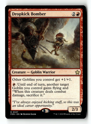 MTG Dropkick Bomber Foundations LP Magic The Gathering