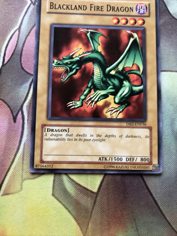 DB2-EN036 Blackland Fire Dragon Yugioh (back)