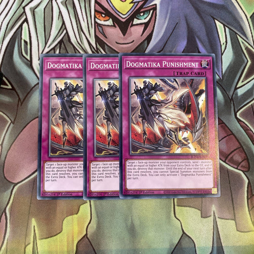 ROTD-EN070 x3 Dogmatika Punishment Common Excellent Condition Yugioh