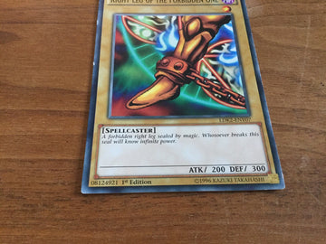 LDK2-ENY07 Right Leg of the Forbidden One 1st edition YuGiOh! (back)
