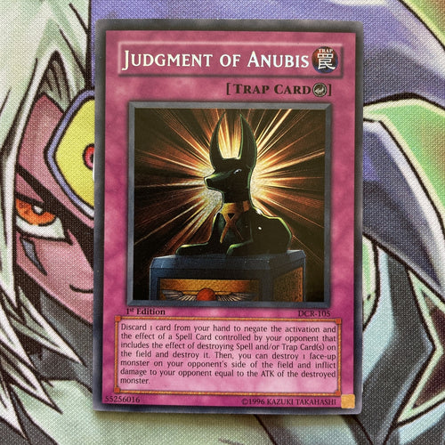 DCR-105 Judgment Of Anubis Secret Rare 1st Edition Near Mint Yugioh Card
