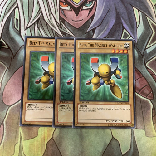 LCYW-EN013 x3 Beta the Magnet Warrior Common Excellent Condition Yugioh