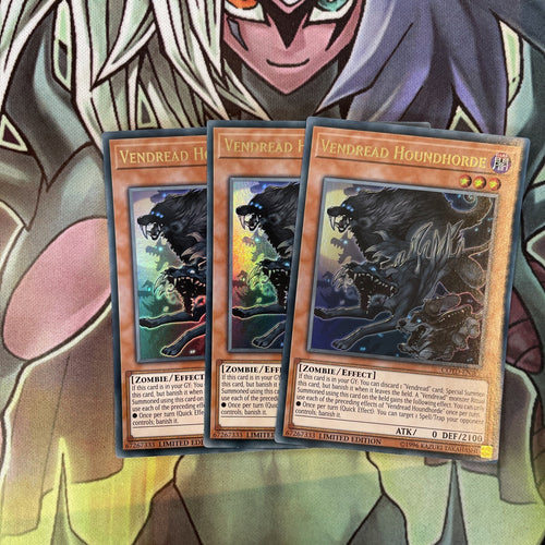 COTD-ENSP1 x3 Vendread Houndhorde Ultra Rare Excellent Condition Yugioh