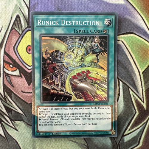 TAMA-EN031 Runick Destruction Super Rare 1st Edition NM Yugioh Card