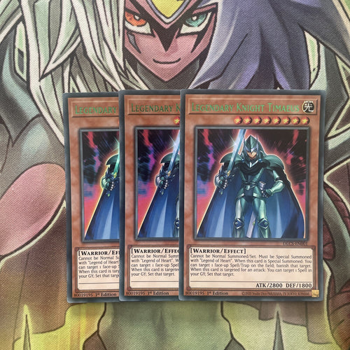 DLCS-EN001 x3 Legendary Knight Timaeus Mixed Colour Excellent Condition Yugioh