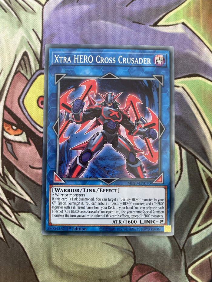 MP20-EN070 x3 Xtra HERO Cross Crusader Common Excellent Condition Yugioh