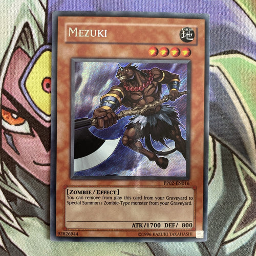 PP02-EN016 Mezuki Secret Rare Unlimited Edition NM Yugioh Card