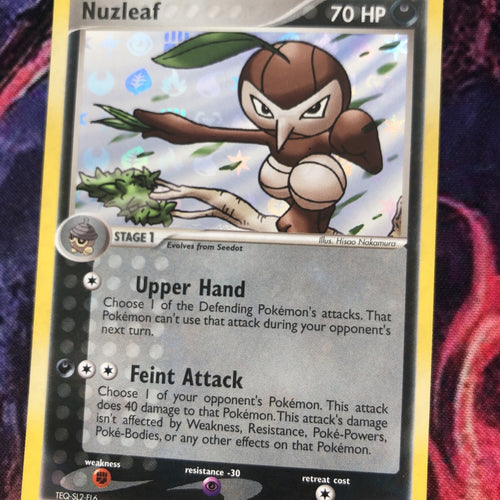 Pokemon Card Nuzleaf EX Hidden Legends Revere Holo 45/101 Near Mint