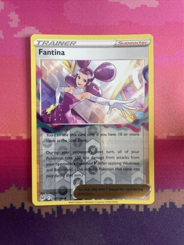 Pokemon Card Fantina Lost Origin Reverse Holo Uncommon 157/196 Near Mint