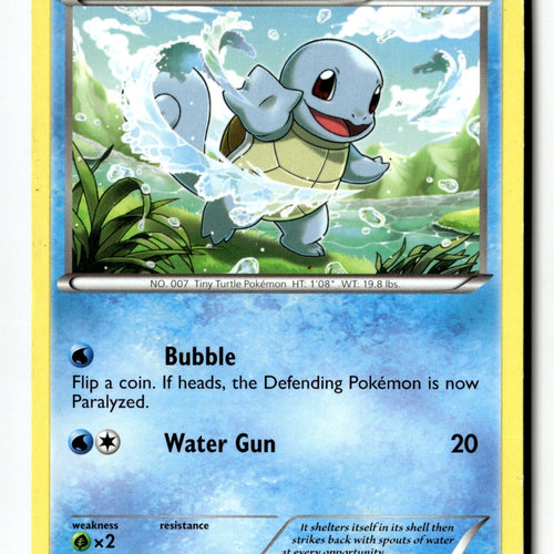 Pokemon Card Squirtle LP Plasma Blast 14/101