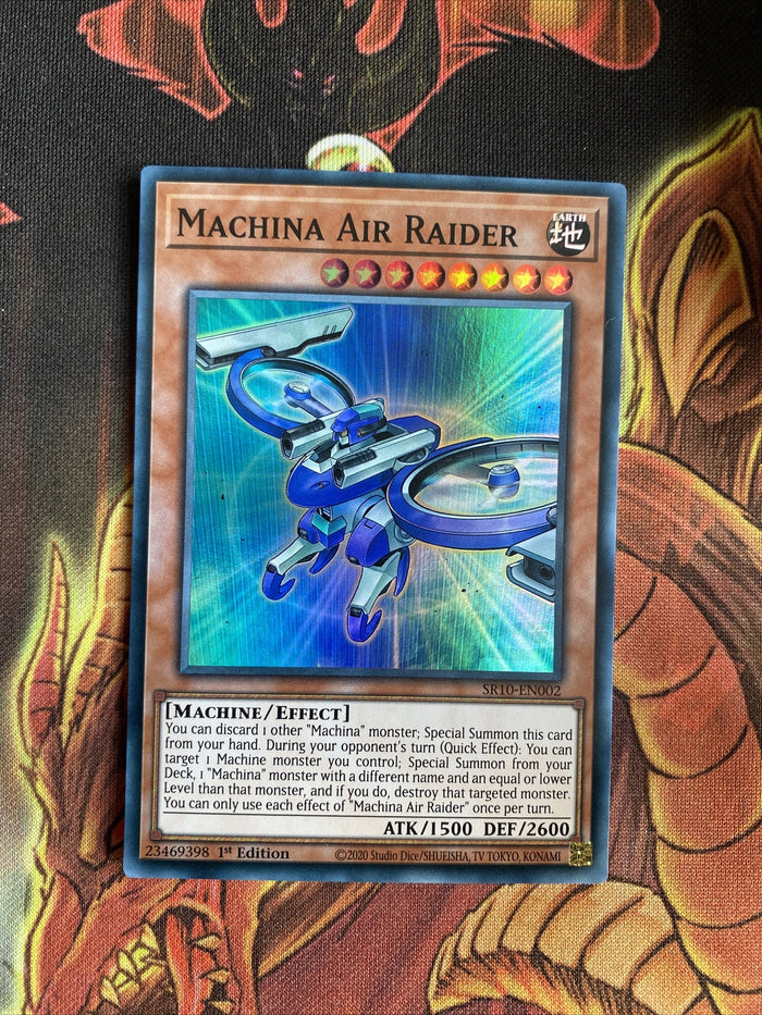 SR10-EN002 Machina Air Raider Super Rare 1st Edition NM Yugioh Card