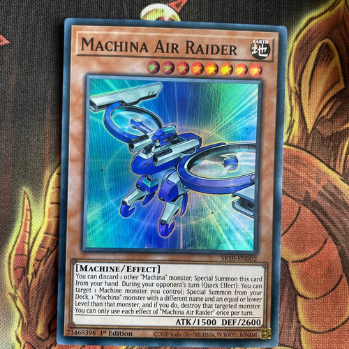 SR10-EN002 Machina Air Raider Super Rare 1st Edition NM Yugioh Card
