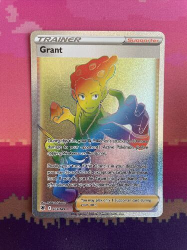 Pokemon Card Grant 203/189 Secret Rainbow Rare Near Mint
