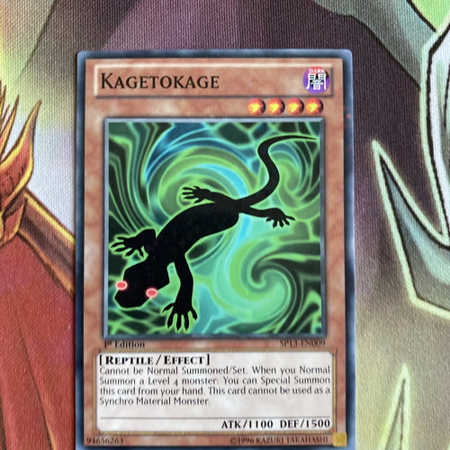 SP13-EN009 Kagetokage | 1st Edition Starfoil Card YuGiOh Trading Card Game TCG