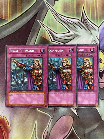 GLD1-EN042 x3 Royal Command Common Playset Yugioh