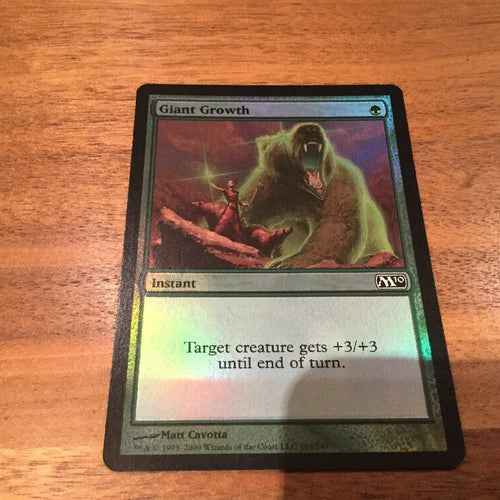 Giant Growth Foil - Magic 2010 Excellent Magic MTG