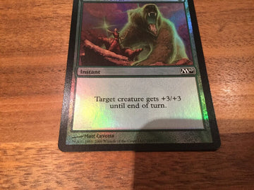 Giant Growth Foil - Magic 2010 Excellent Magic MTG (back)