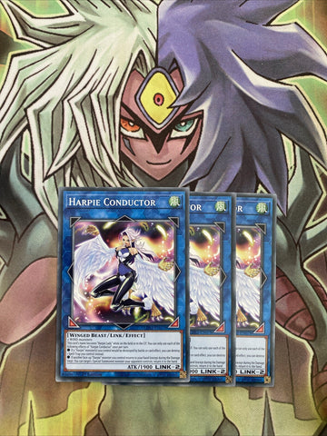 LDS2-EN078 x3 Harpie Conductor Common Excellent Condition Yugioh