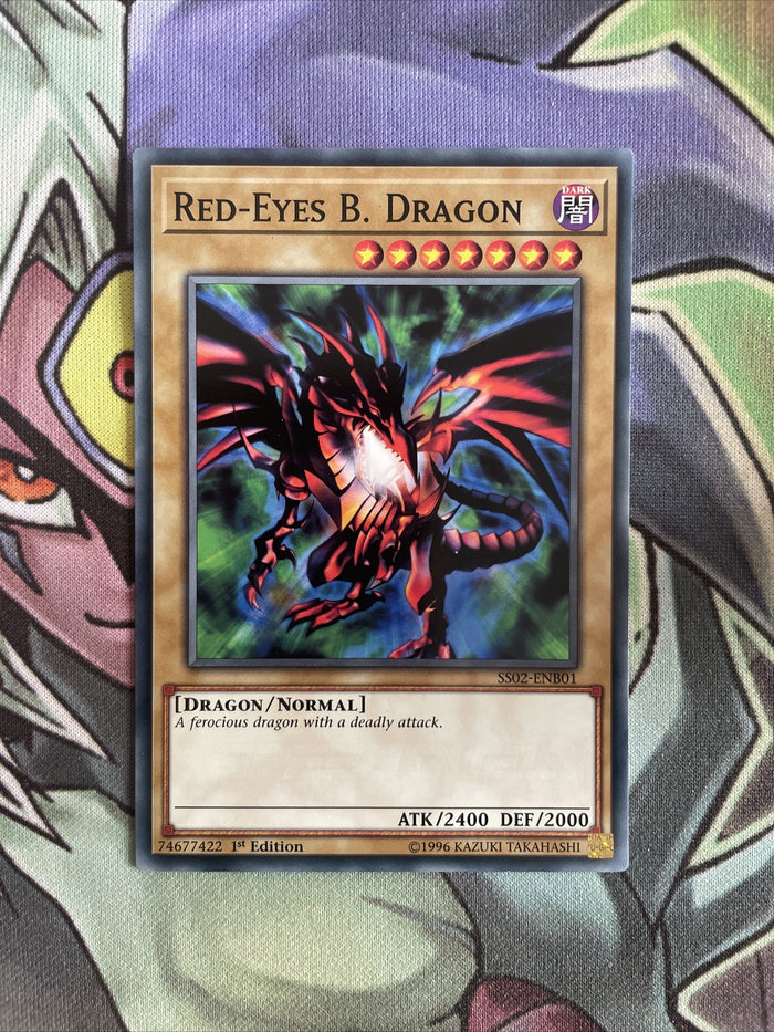 SS02-ENB01 Red-Eyes B. Dragon Common 1st Edition NM Yugioh Card