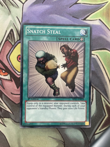 BP01-EN039 Snatch Steal Starfoil Rare 1st Edition NM Yugioh Card