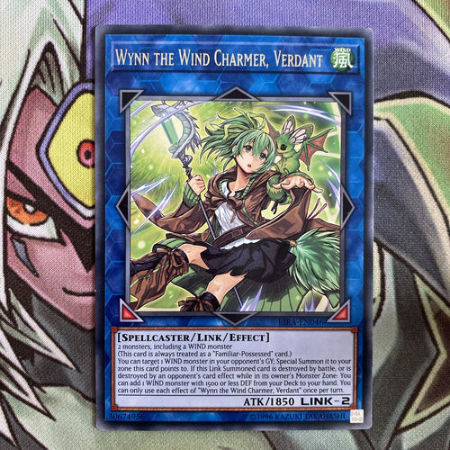 RIRA-EN046 Wynn The Wind Charmer, Verdant Rare Unlimited Edition NM Yugioh Card