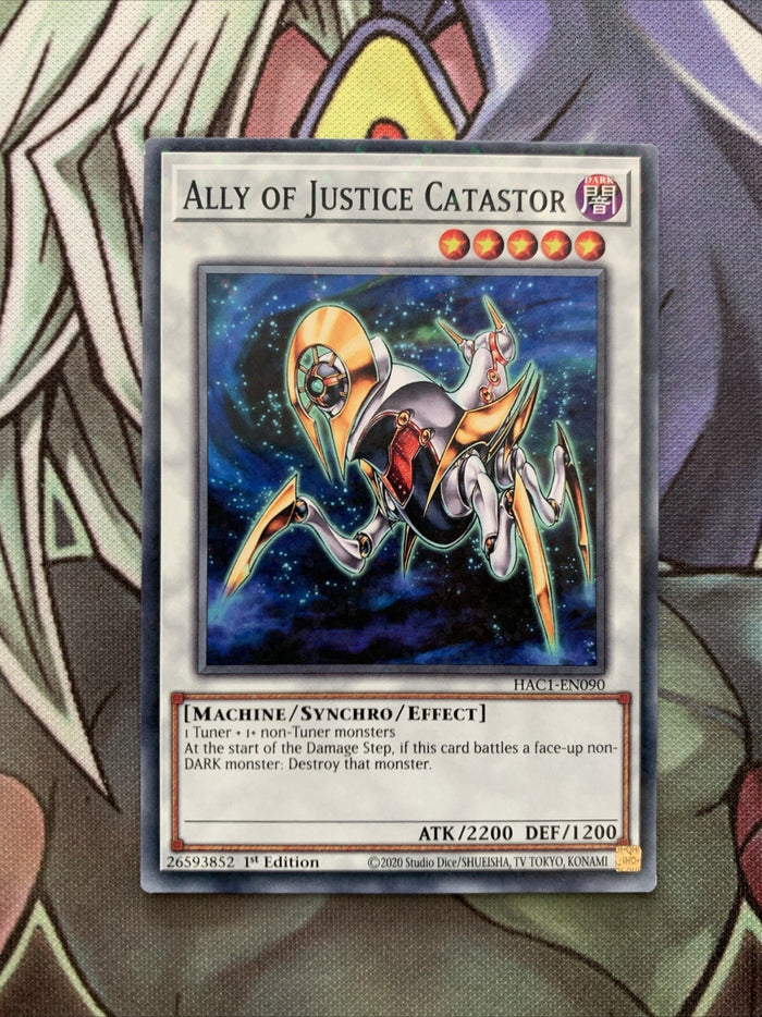 HAC1-EN090 Ally Of Justice Catastor Duel Terminal 1st Edition NM Yugioh Card