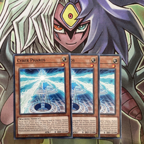 LDS2-EN031 x3 Cyber Pharos Common Excellent Condition Yugioh