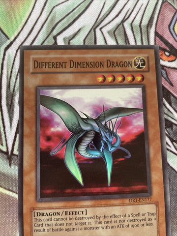 DR1-EN177 Different Dimension Dragon - Super Rare - Unlimited Edition NM Yugioh (back)