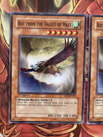 RDS-EN015 x3 Roc from the Valley of Haze - Common - 1st Edition Yugioh (back)