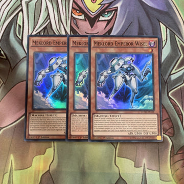 LC5D-EN168 x3 Meklord Emperor Wisel Super Rare Excellent Condition Yugioh