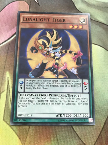 SHVI-EN013 LUNALIGHT TIGER1ST EDITION YUGIOH CARD