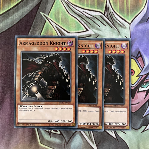 LEHD-ENC06 x3 Armageddon Knight Yugioh Playset