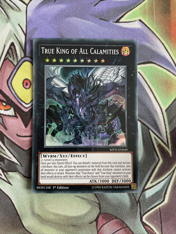 MYFI-EN049 True King Of All Calamities Super Rare 1st Edition NM Yugioh Card