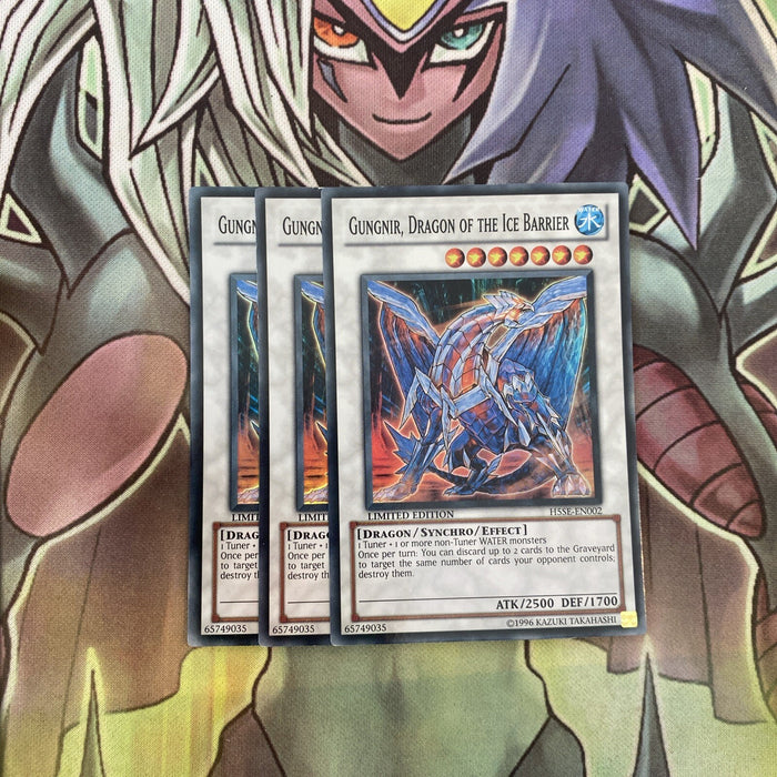 H5SE-EN002 x3 Gungnir, Dragon of the Ice Barrier Super Excellent Cond Yugioh
