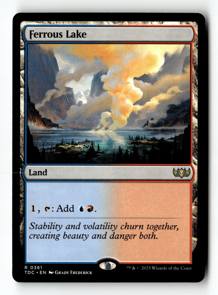MTG Ferrous Lake Commander: Tarkir: Dragonstorm LP Magic The Gathering
