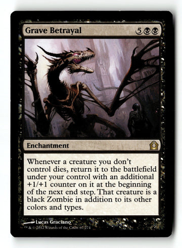 MTG Grave Betrayal (Spanish) Return to Ravnica LP Magic The Gathering