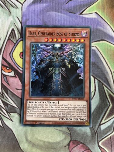 ETCO-EN027 Harr, Generaider Boss Of Storms Super Rare 1st Ed NM Yugioh