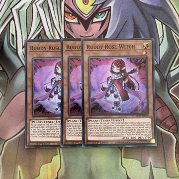 LIOV-EN010 x3 Ruddy Rose Witch Super Rare Excellent Condition Yugioh