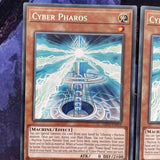 LED3-EN013 Yugioh 3x Rare Cyber Pharos 1st Edition (NM)