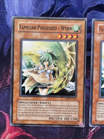 EEN EN029 Yugioh | Familiar-Possessed - Wynn × 3 | Common (back)