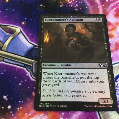 Necromancer's Assistant Foil- Magic 2015 Excellent Magic MTG