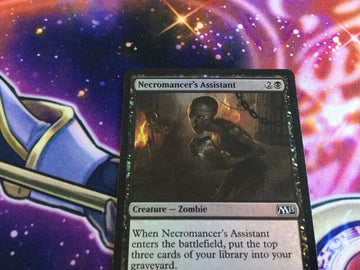 Necromancer's Assistant Foil- Magic 2015 Excellent Magic MTG (back)