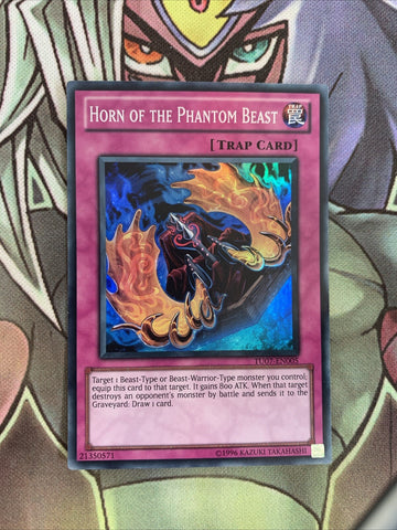 TU07-EN005 Horn Of The Phantom Beast Super Rare Unl Edition NM Yugioh Card