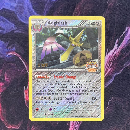 Aegislash 85/146 Staff Promo Pokemon Regional Championships Near Mint Pokemon Ca