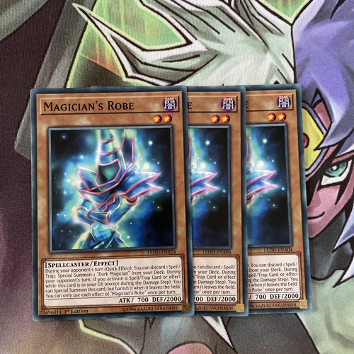 LEDD-ENA04 x3 Magician's Robe Yugioh Playset