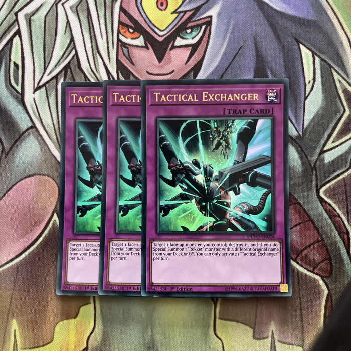 DUPO-EN026 x3 Tactical Exchanger Ultra Rare Excellent Condition Yugioh